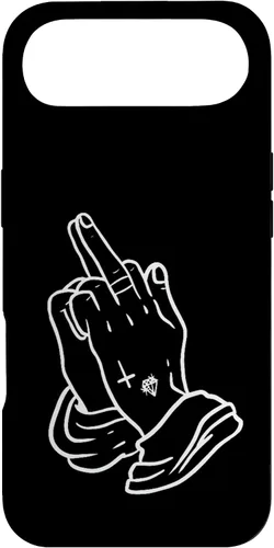 Vista 27 de Praying Hands Show Middle Finger Men's T-Shirt Women Case for iPhone 17