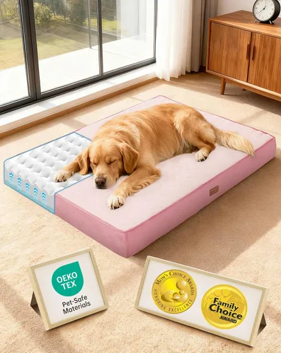 Vista 25 de OhGeni Cama ortopédica para perros pequeños, espuma viscoelástica 01-gris