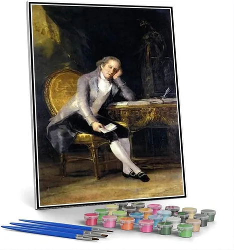 Vista 5 de Pintura por números para adultos Kits de Retrato ecuestre de María Luisa de Parma Pintura por Francisco Goya Kit de pintura por números para niños