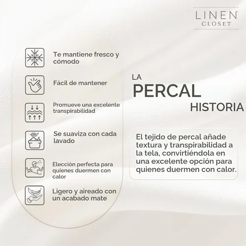 Vista 5 de Linen Closet Juego de sábanas y fundas de almohada 100% algodón orgánico, 3 Blanco Ártico