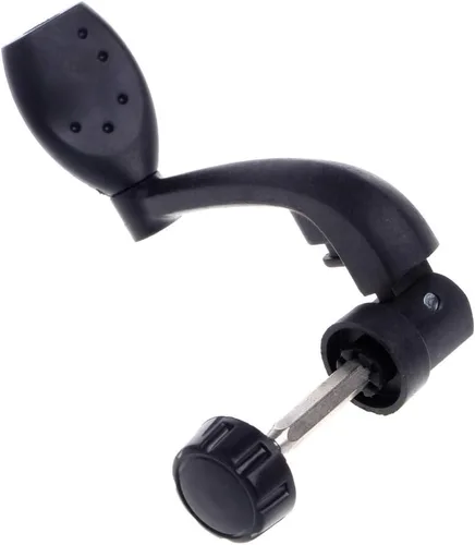 Vista 2 de Carretes de pesca universales de plástico con mango eléctrico para manivela y brazo de roca giratorio
