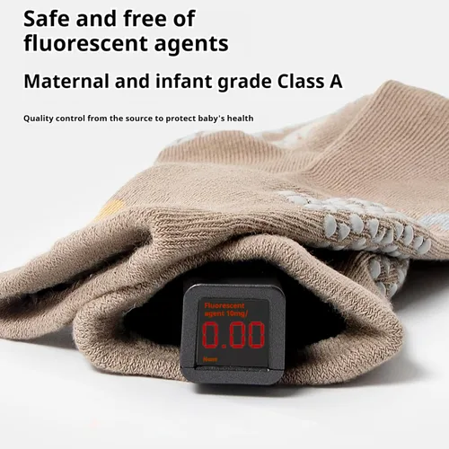 Vista 5 de Calcetines antideslizantes hasta la rodilla para bebés y niños pequeños, calcetines antideslizantes para recién nacidos, 5 pares