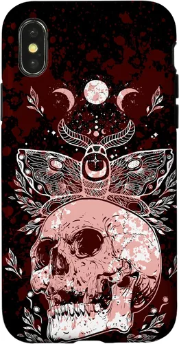 Vista 5 de Death Moth Gothic Dark Witch Occult Wiccan Goth Moon Pattern Case for iPhone 16