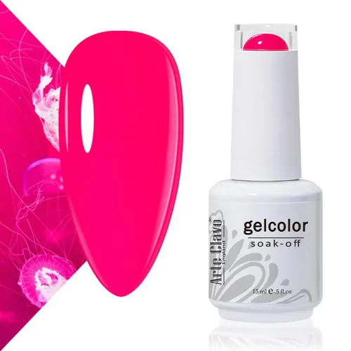 Vista 13 de Arte Clavo Pearlescent Nude Gel Nail Polish 15ml - HEMA Free Soak off UV LED Nail Gel for Manicure, DIY Nail Art, Home Salon Use 11029