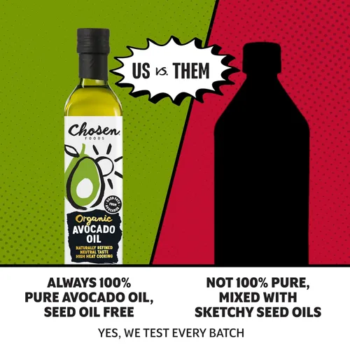 Vista 3 de CHOSEN FOODS Aceite de Aguacate Orgánico, 33.81 FL OZ