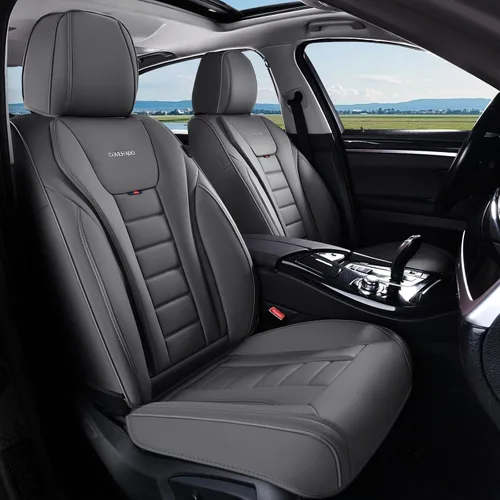Vista 25 de Coverado Juego completo de fundas de asiento de automóvil, protector impermeable para asiento de automóvil, cojín de asiento de cuero, fundas