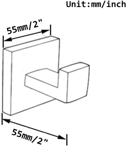 Vista 9 de Juego de accesorios de baño de 23.6 pulgadas, 2 ganchos para toallas, soporte para papel higiénico, soporte para toallas de mano, accesorios de baño