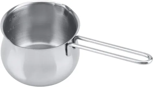 Vista 7 de Olla calentadora de leche, olla de leche de acero inoxidable con mantequilla y chocolate, olla para derretir queso para hornear sopa de leche