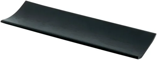 Vista 2 de Restaurantware Platos de bambú de 7 x 2.25 pulgadas, 100 bandejas negras – bandejas rectangulares desechables de bambú negro para servir sushi