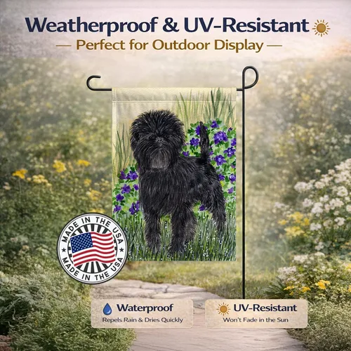 Vista 6 de Caroline's Treasures SS8151GF Affenpinscher - Bandera decorativa para jardín, jardín, jardín, jardín, bandera, bandera, decoración para patio