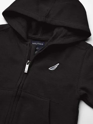 Vista 2 de Nautica Sudadera con capucha y cremallera completa de forro polar de manga larga para niño