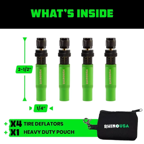 Vista 5 de Rhino USA Kit de desinflador de neumáticos ajustable