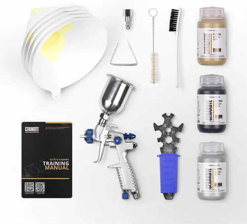Vista 10 de CERAKOTE® Kit de revestimiento negro Glacier (C-7600 16 oz.) - Todo lo necesario para rociar Cerakote - Curado al aire - Revestimiento de cerámica