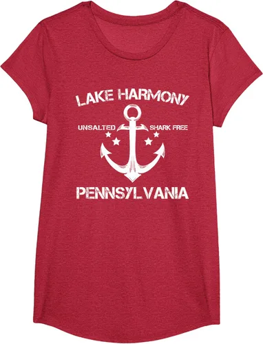 Vista 72 de Playera divertida de Lago Harmony Pennsylvania para acampada o pesca Negro