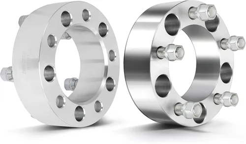Vista 16 de SCITOO 2 separadores de rueda de 5 x 5.5 pulgadas, adaptadores espaciadores de rueda de 2 pulgadas con pernos de 9/16 de 3.063 in, 5 lengüetas