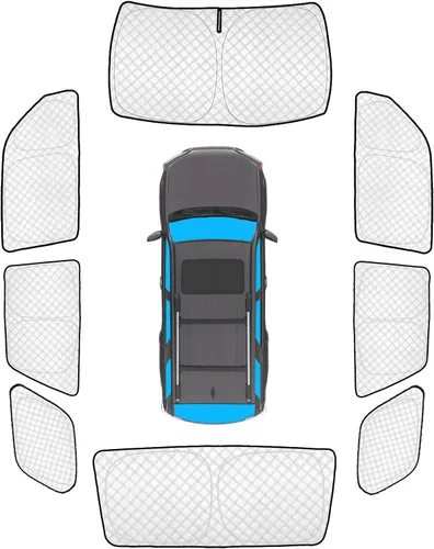 Vista 106 de KMF 6 piezas de parasoles gruesos para Mazda 3 Hatchback (No Sedán) 2014-2018 Accesorios, parasoles completos para parabrisas y ventanas de coche