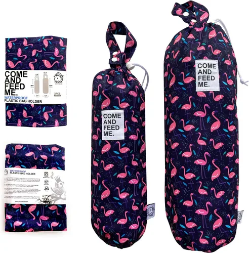 Vista 12 de 2 unids impermeable plástico supermercado bolsa titular de compras soporte organizador cocina almacenamiento bolsa dispensador múltiples diseños B&W