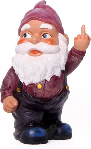 Vista 11 de Estatua de gnomo para jardín, de Funny Guy Mugs, Poliresina, talla única