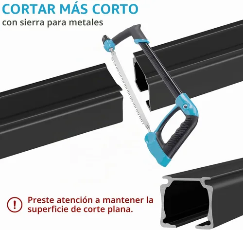 Vista 5 de Riel de cortina de techo, 3 pies a 9 pies, resistente para montaje en pared, rieles de cortina de aluminio, cortinas de sistema de riel, divisor