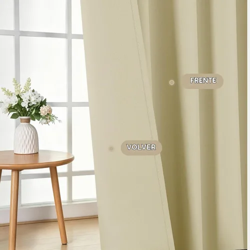 Vista 3 de Joydeco Cortinas opacas para dormitorio de 72 pulgadas de largo, 2 paneles de cortinas con aislamiento térmico para oscurecer la habitación