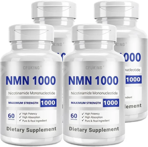 Vista 9 de NMN 1000 mg por porción de máxima fuerza, 99% NMN puro (mononucleótido de nicotinamida) para NAD, células, inmune, energía, antienvejecimiento