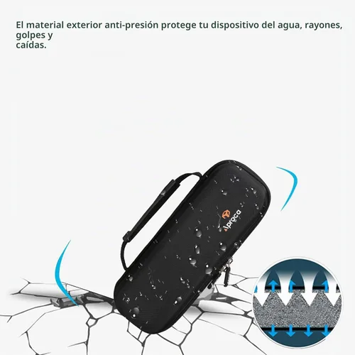 Vista 6 de Aproca Estuche rígido de almacenamiento portátil negro para impresora portátil JADENS/MUNBYN ITP01 y accesorios