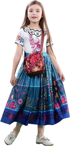 Vista 3 de Disfraz de Mirabel Isabela Luisa Pepa Dolores para niños vestido de Mirabel Isabela para niñas disfraz de princesa