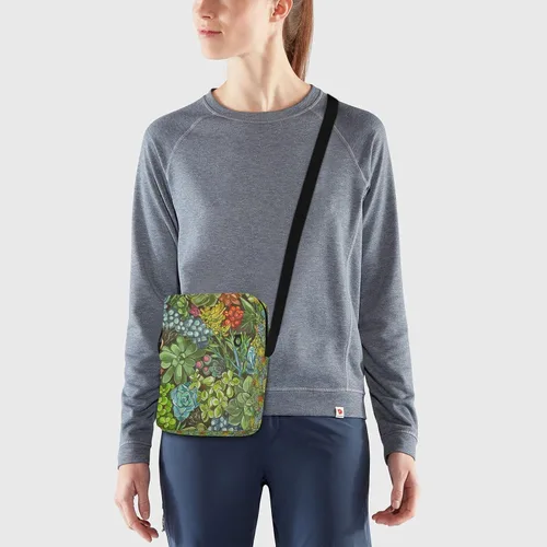 Vista 8 de Sinestour Bolsa de mensajero para plantas suculentas para mujeres y hombres, bolsa de hombro cruzada para teléfono celular, mini bolsa de mensajero