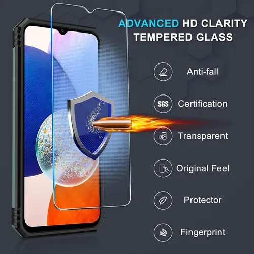 Vista 6 de Janmitta Compatible con Galaxy A15 5G Funda con Cubierta Deslizante Integrada para Lente de Cámara + Protector de Pantalla + Soporte de Anillo
