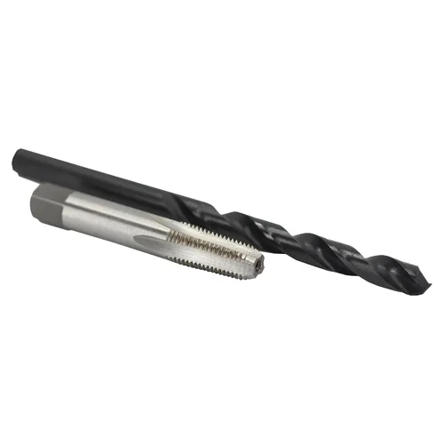 Vista 17 de Drill America POU juego de llave de tubería de acero de carbono NPT y broca para taladro HSS (1/8 pulgadas NPT - 1 pulgadas NPT), 1