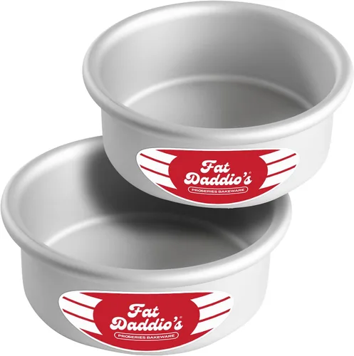 Vista 31 de Fat Daddio's Juego de moldes para pasteles redondos uniformes de aluminio anodizado de 4 niveles, profundidad de 2 pulgadas