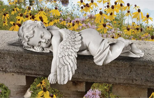Vista 6 de Design Toscano Ángel Escultural Tiempo de sueño