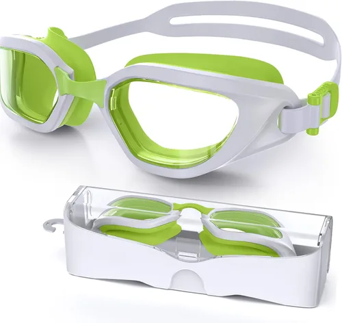 Vista 21 de Gafas de Natación, Gafas de Natación Unisex para Adultos Anti Niebla Anti UV Sin Fugas Visión Amplia para Hombres Mujeres Jóvenes