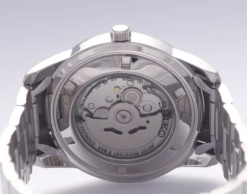 Vista 5 de Seiko snkn09j1Silver Plata FaceReloj automático de los hombres Analog