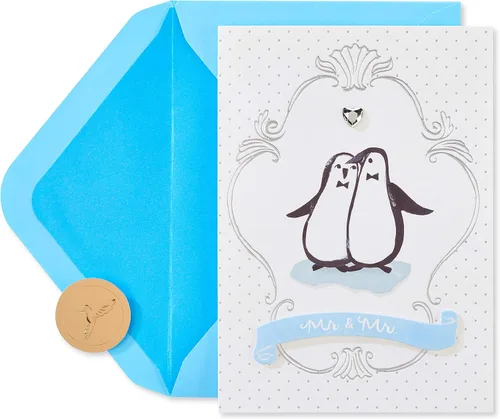 Vista 6 de Papyrus Tarjeta de boda LGBTQIA+ para novios (comienzos increíbles)