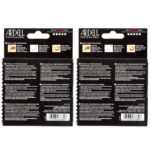 Vista 7 de Ardell Pestañas de aspecto natural Mega Volume, 252 – Volumen completo, pestañas postizas de larga duración para un aspecto impecable, 4 pares 252