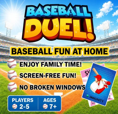 Vista 9 de Juego de cartas – Juego de rompecabezas y estrategia de béisbol de ritmo rápido para niños, adolescentes y adultos 2–4 jugadores o juego en