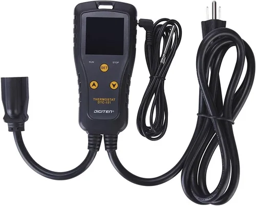 Vista 3 de DIGITEN DTC151 Termostato enchufable de controlador de temperatura 110V 15A, controlador digital de temperatura de salida para esterilla térmica