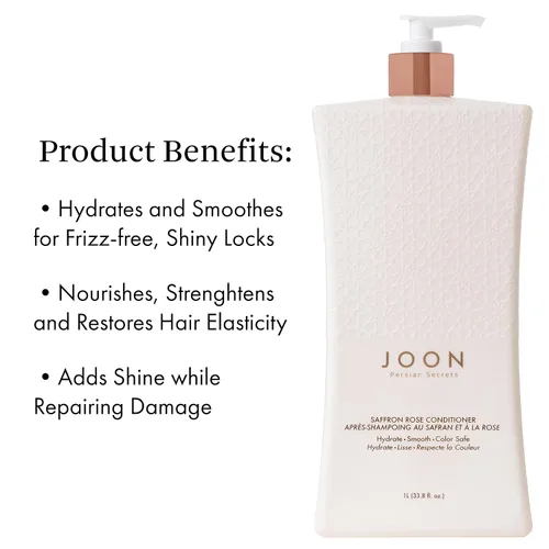 Vista 2 de Joon Acondicionador de rosa azafrán + aceite de granada y pistacho, 33.8 onzas líquidas