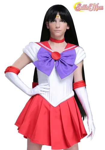 Vista 2 de Fun Costumes Sailor Moon Sailor Mars - Peluca estándar