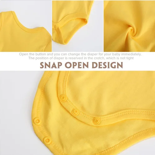 Vista 4 de AOUYOA Baby Twins Bodysuits Yummz Tomato Ketchup Yellow Mustard Short Sleeves Girl Romper Costume Set