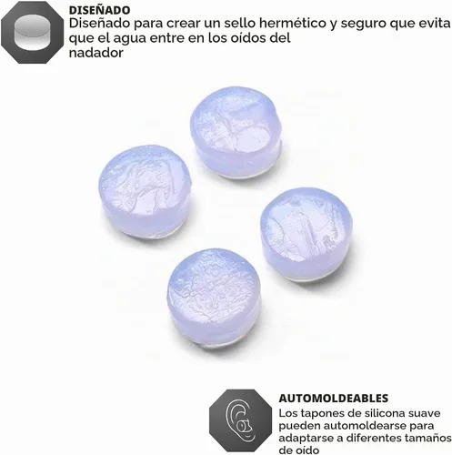 Vista 2 de Tyr Paquete de 6 pares de tapones para los oídos de silicona suave