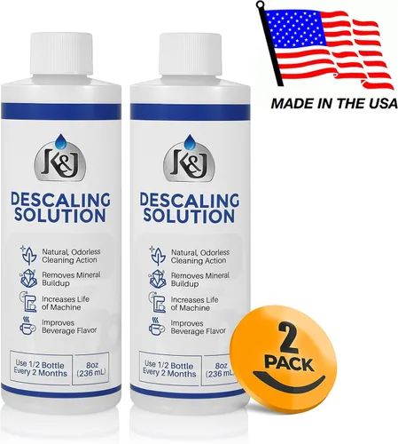 Vista 6 de K&J Solución de descalcificación prémium (4 usos) - Fabricado en Estados Unidos - Descalcificador para Keurig, Breville, Nespresso, Delonghi