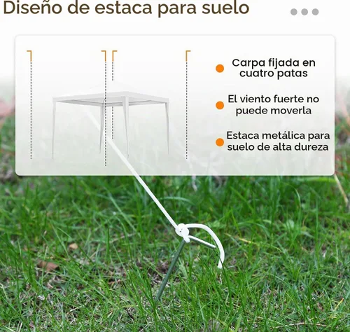 Vista 8 de Carpa para exteriores, carpa de fiesta de boda, refugio de campamento, refugio instantáneo comercial, tienda de campaña impermeable con paredes