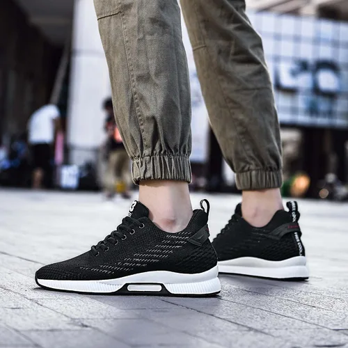 Vista 12 de CERYTHRINA Zapatillas de deporte para hombre Zapatos deportivos invisibles de altura que aumentan 2.36 pulgadas más altos zapatos de ascensor