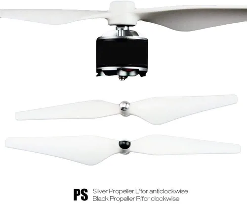 Vista 2 de 4 pares de hélice de dron autoapretables 9450 (4CW+4CCW) para DJI Phantom 3 Professional, Advanced, Phantom 2 Series¡