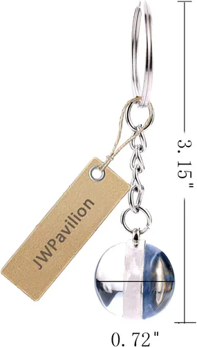 Vista 5 de JWPavilion Zodiac 12 Constellation Glow In The Dark Creative Galaxy Llavero plateado
