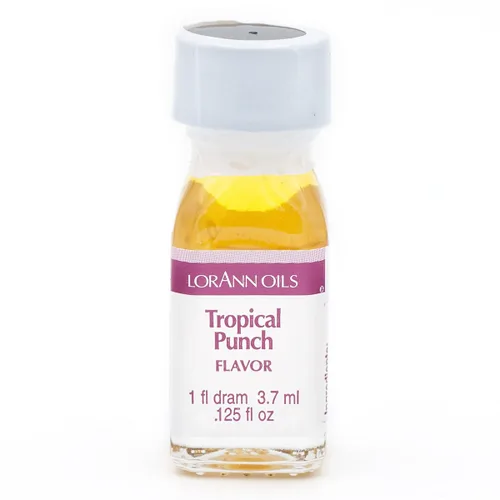 Vista 2 de LorAnn Oils Paquete variado de 6 sabores súper fuertes, 1 dram (ponche tropical, limonada, pera, granada, piña y melocotón) con un gotero gratis