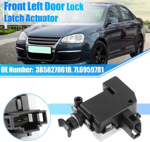 Vista 2 de X AUTOHAUX Motor del actuador de la cerradura de la puerta lateral del portón trasero para Volkswagen Jetta 1999-2004 3B5827061B 7L6959781 1C0827425