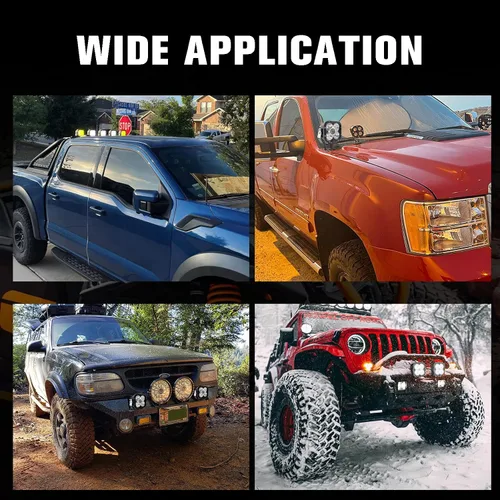 Vista 6 de Chelhead Luz LED ámbar DRL de 45 W, impermeable, 65 W, cada cápsula, compatible con camiones, Tacoma Bronco, tractor, Polaris Can Am X3 UTV